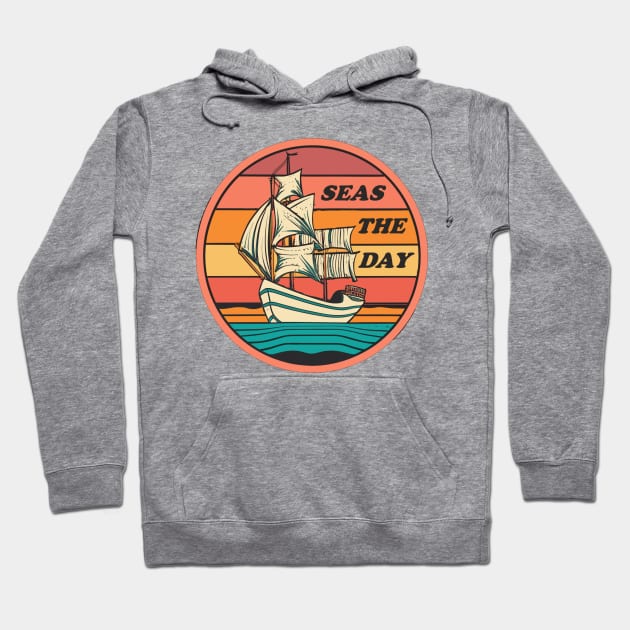 SEAS THE DAY Hoodie by INLE Designs